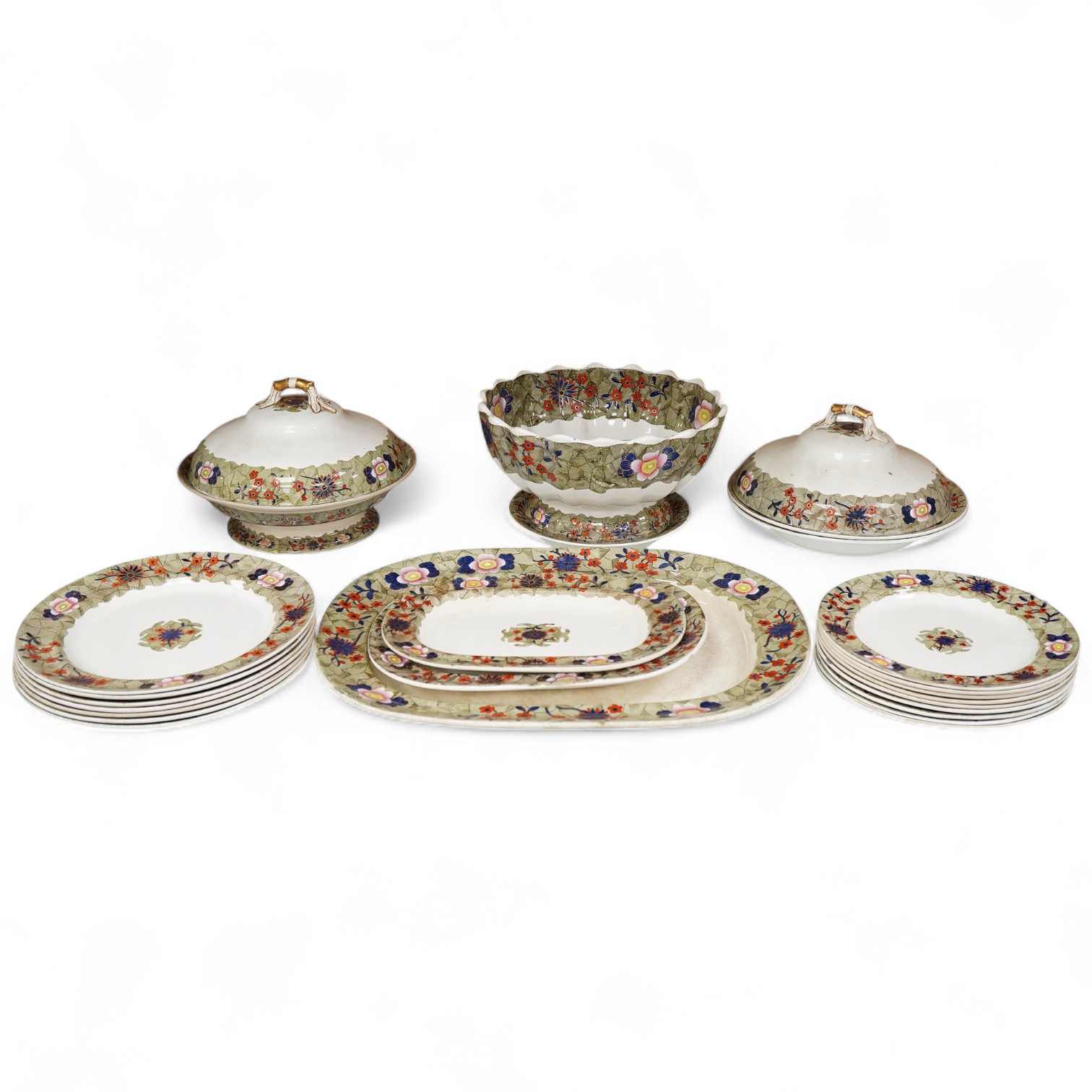 An early 19th century Spode part dinner service